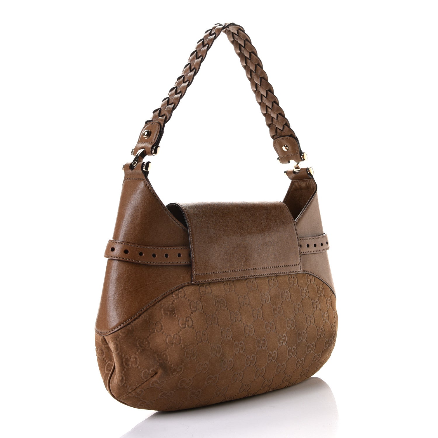Gucci Suede Guccissima Pelham Hobo Brown 2 of 7