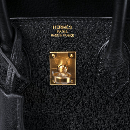 Hermes Chevre Chamkila Birkin Sellier 25 Bambou Black 22 of 31