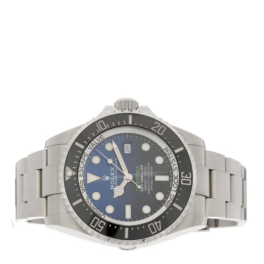 Stainless Steel 44mm Oyster Perpetual Date Sea-Dweller Deepsea James Cameron Watch Blue 126660