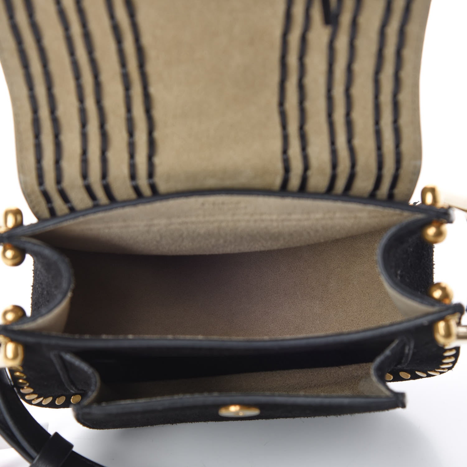 Chloe Suede Calfskin Braided SMini Hudson Shoulder Bag Black 5 of 7