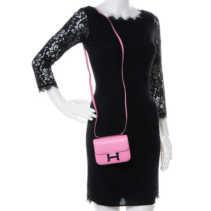 Hermes Epsom 14cm Micro Constance 5P Pink 2 of 10