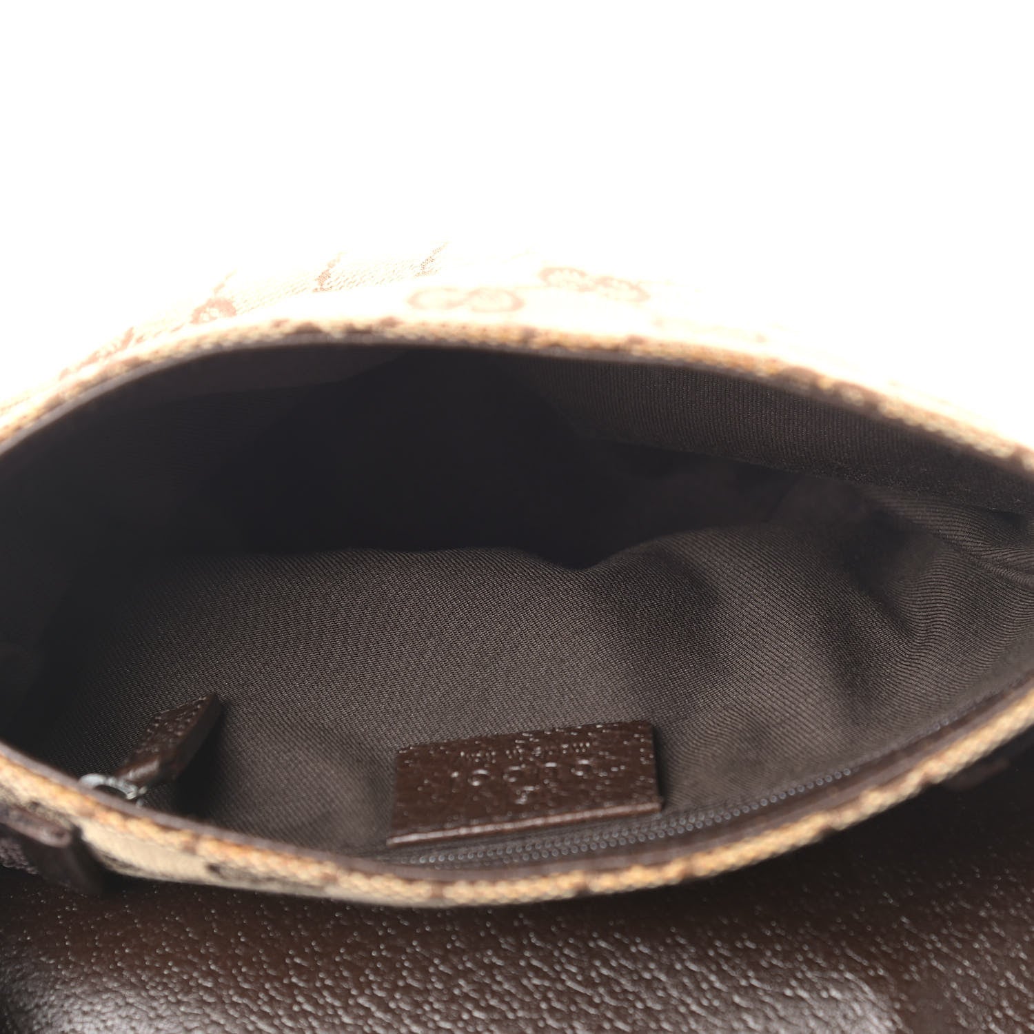 Gucci Monogram Waist Pouch Bag Dark Brown 5 of 9