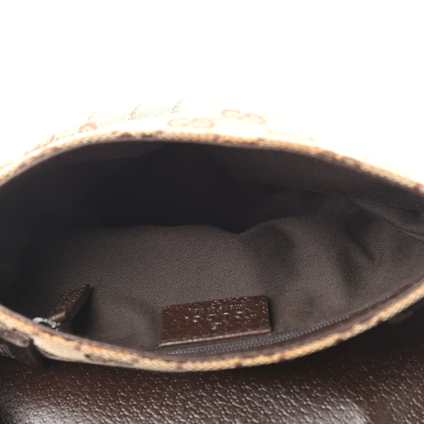 Monogram Waist Pouch Bag Dark Brown