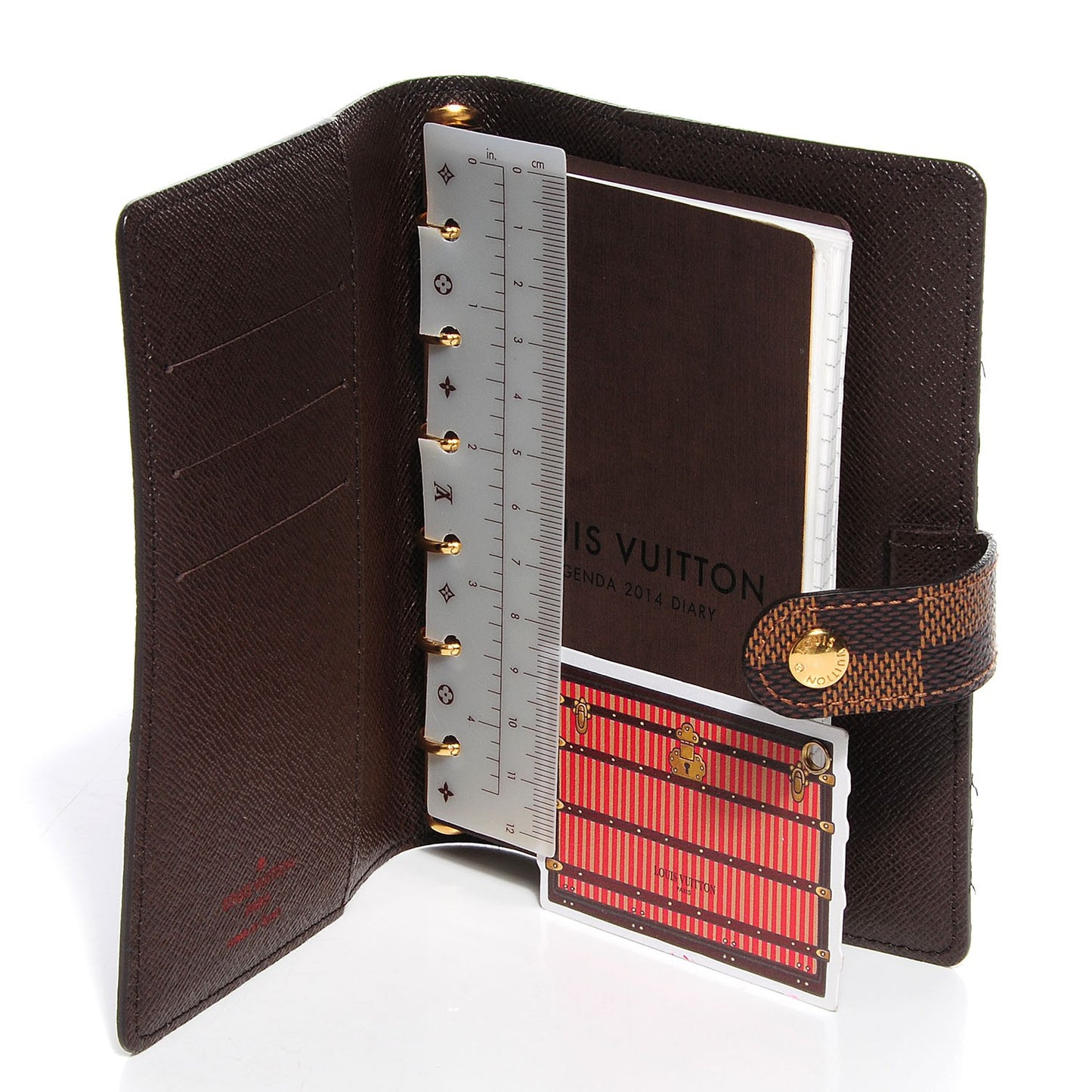Damier Ebene Small Ring Agenda Cover