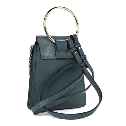 Chloe Suede Calfskin Mini Faye Bracelet Bag Cloudy Blue 2 of 12
