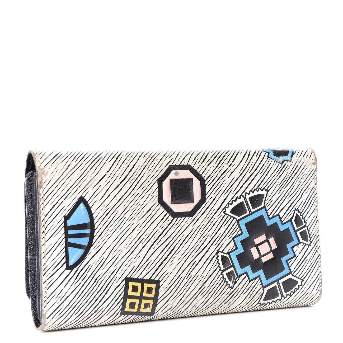 Epi Azteque Twist Wallet White