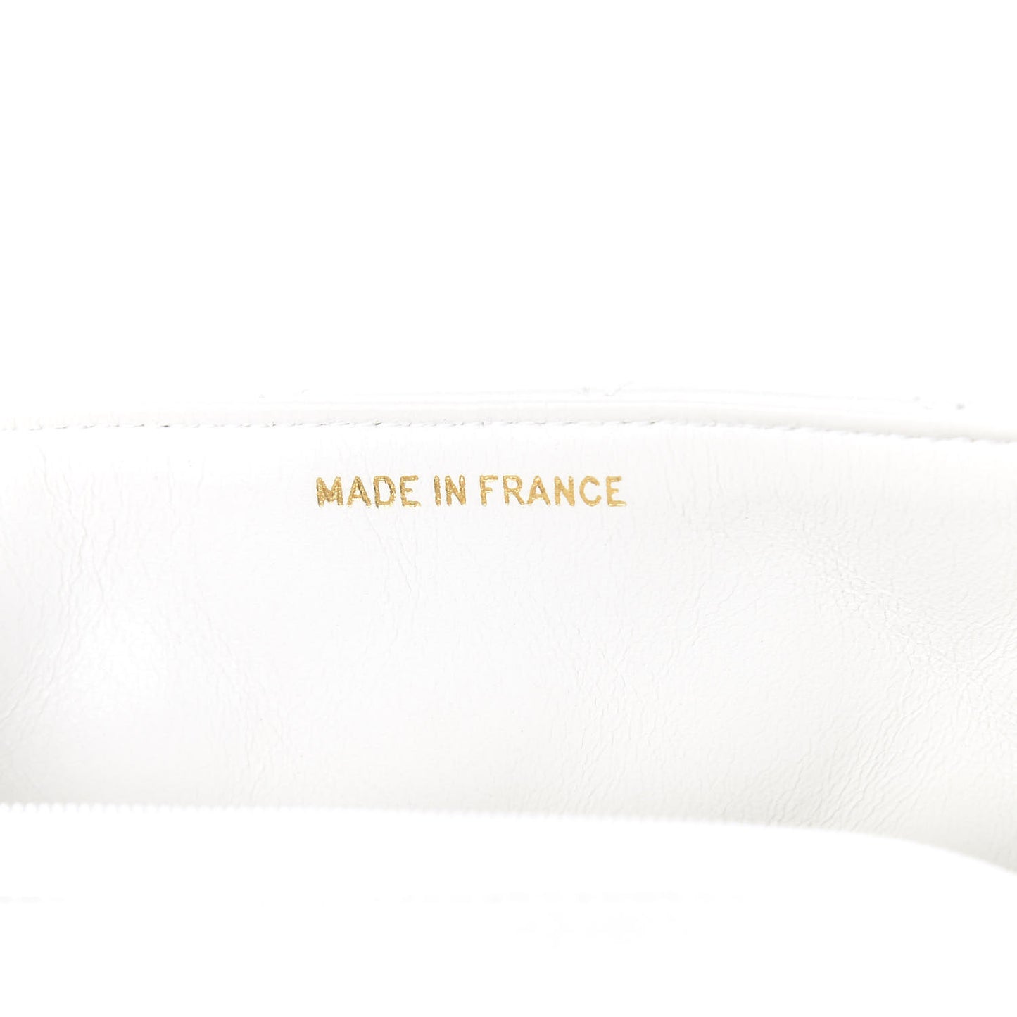 Lambskin Quilted Mini Square Flap White