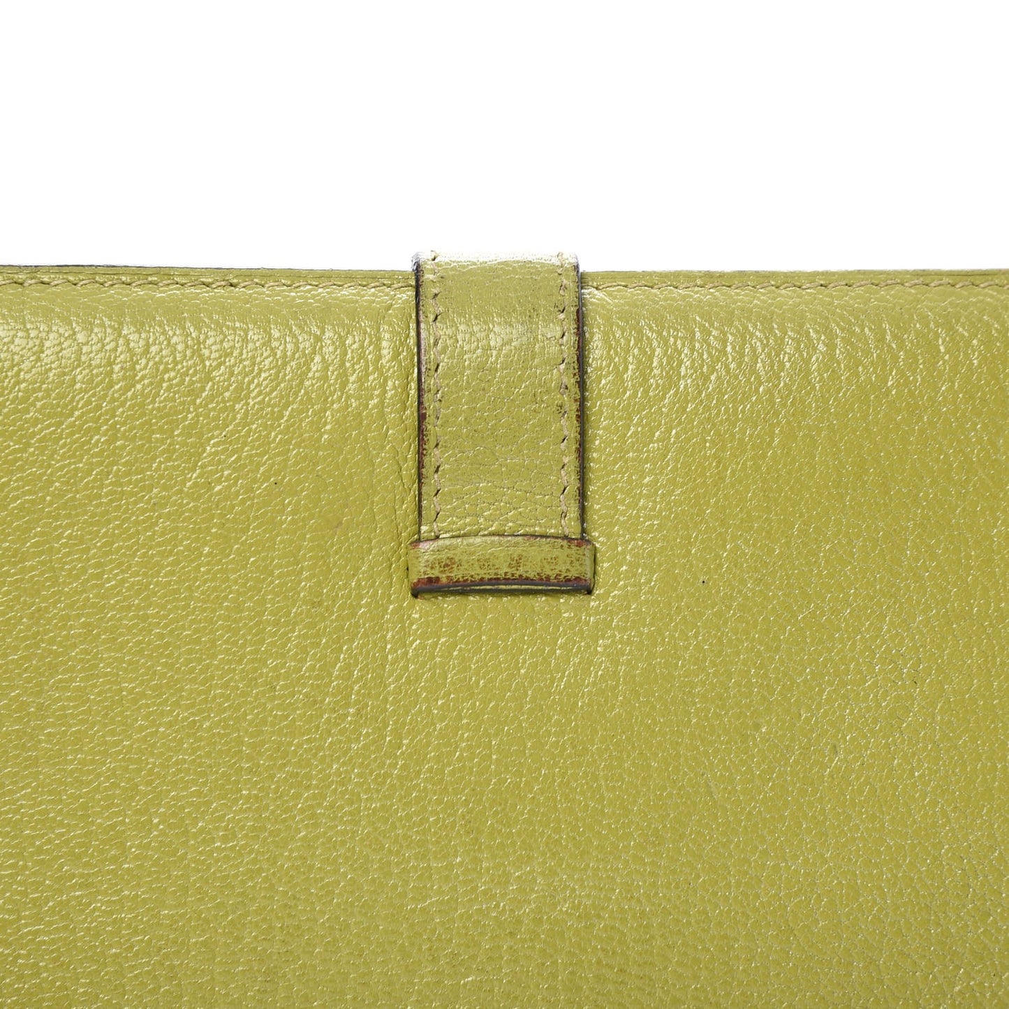 Chevre Mysore Bearn Wallet Vert Anis