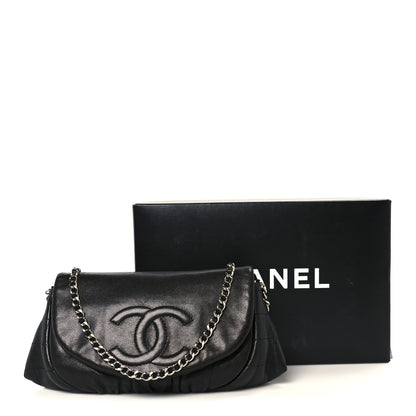 Chanel Lambskin Half Moon Wallet On Chain WOC Black 13 of 13