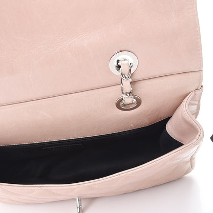 Chanel Glazed Calfskin Quilted Small CC Delivery Tote Light Pink 5 of 14