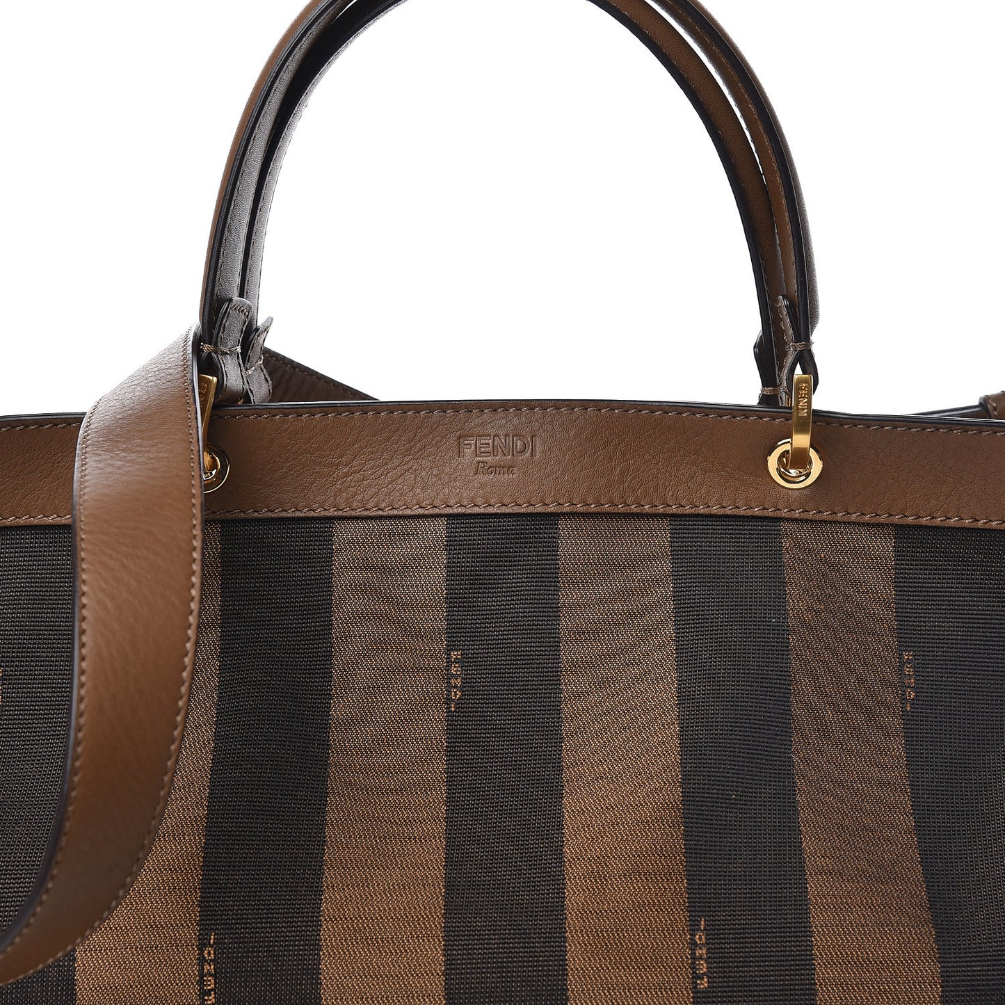Pequin Vitello Shoulder Tote Tobacco Foresta