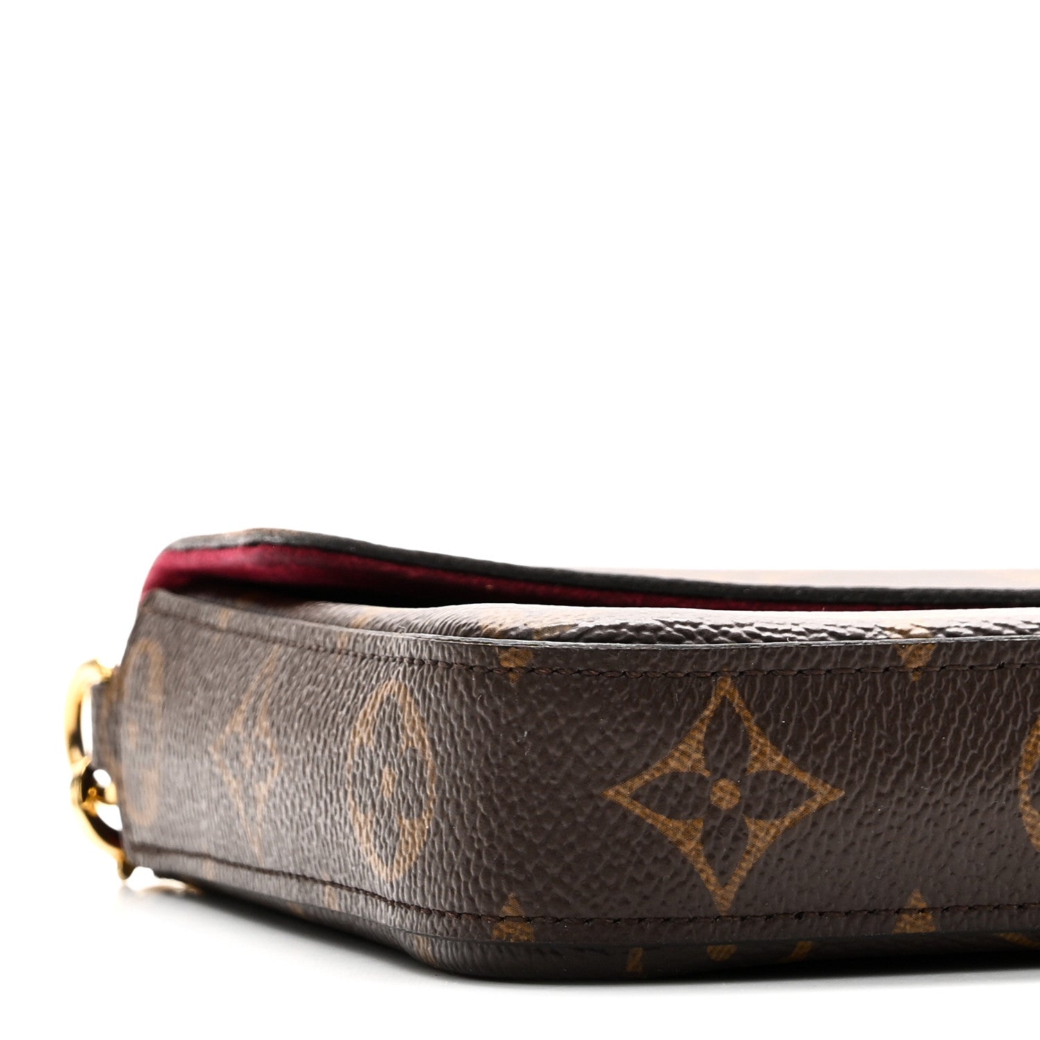Louis Vuitton Monogram Pochette Felicie Chain Wallet Fuchsia 9 of 11