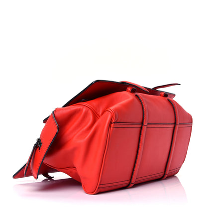 Bottega Veneta Nappa Intrecciato Medium Monaco Satchel Red 3 of 4