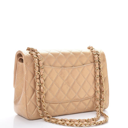 Chanel Pearly Caviar Quilted Jumbo Double Flap Gold 4 of 9
