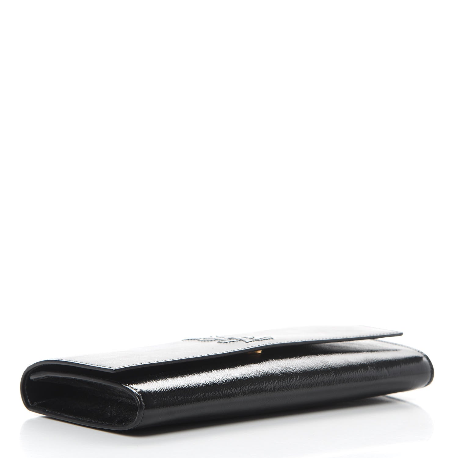 Saint Laurent Textured Patent Monogram Small Belle De Jour Clutch Black 4 of 8