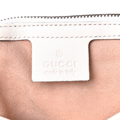 Gucci Calfskin Matelasse Medium GG Marmont Shoulder Bag White 5 of 6