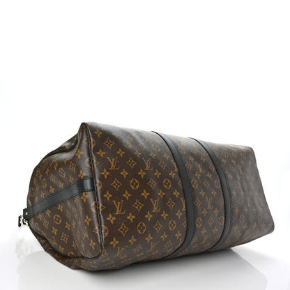Louis Vuitton Monogram Macassar Keepall Bandouliere 55 4 of 7
