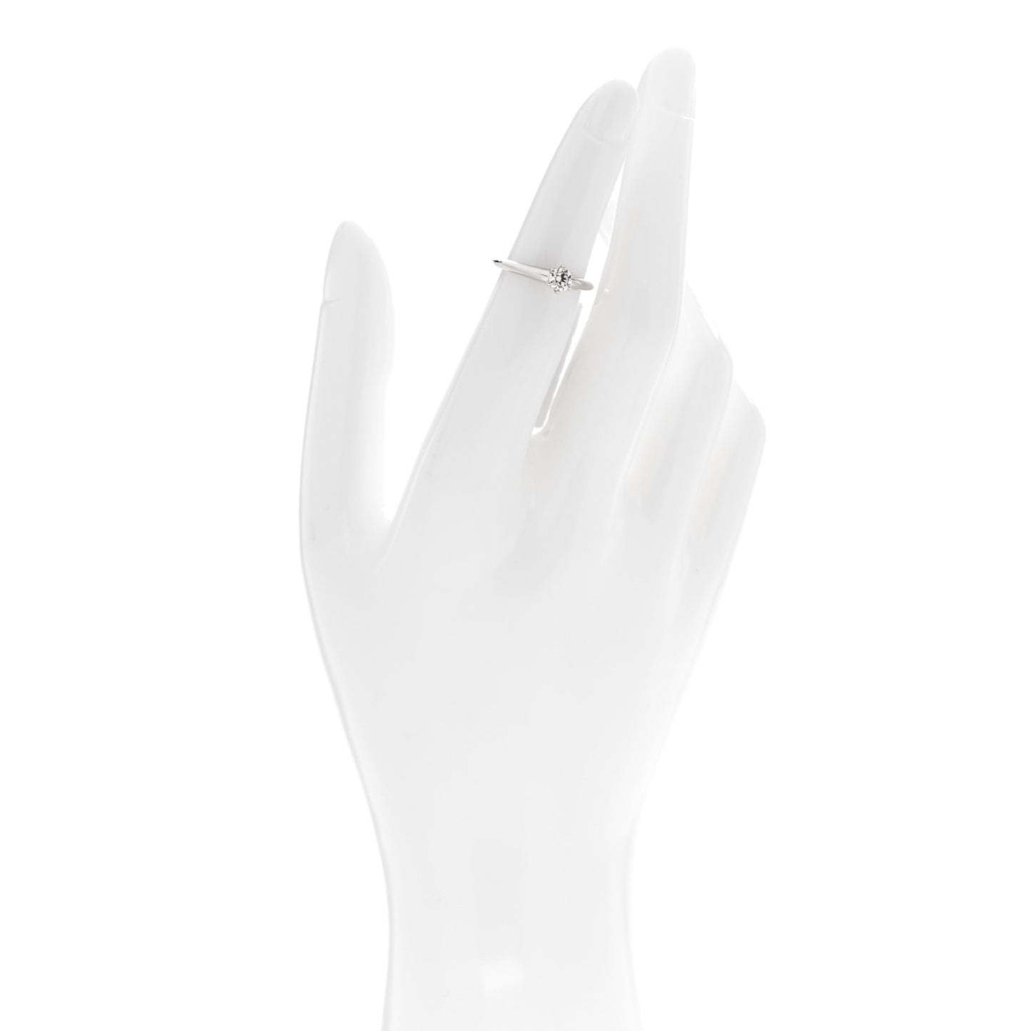 Platinum Diamond .27ct Solitaire Engagement Ring 47 4