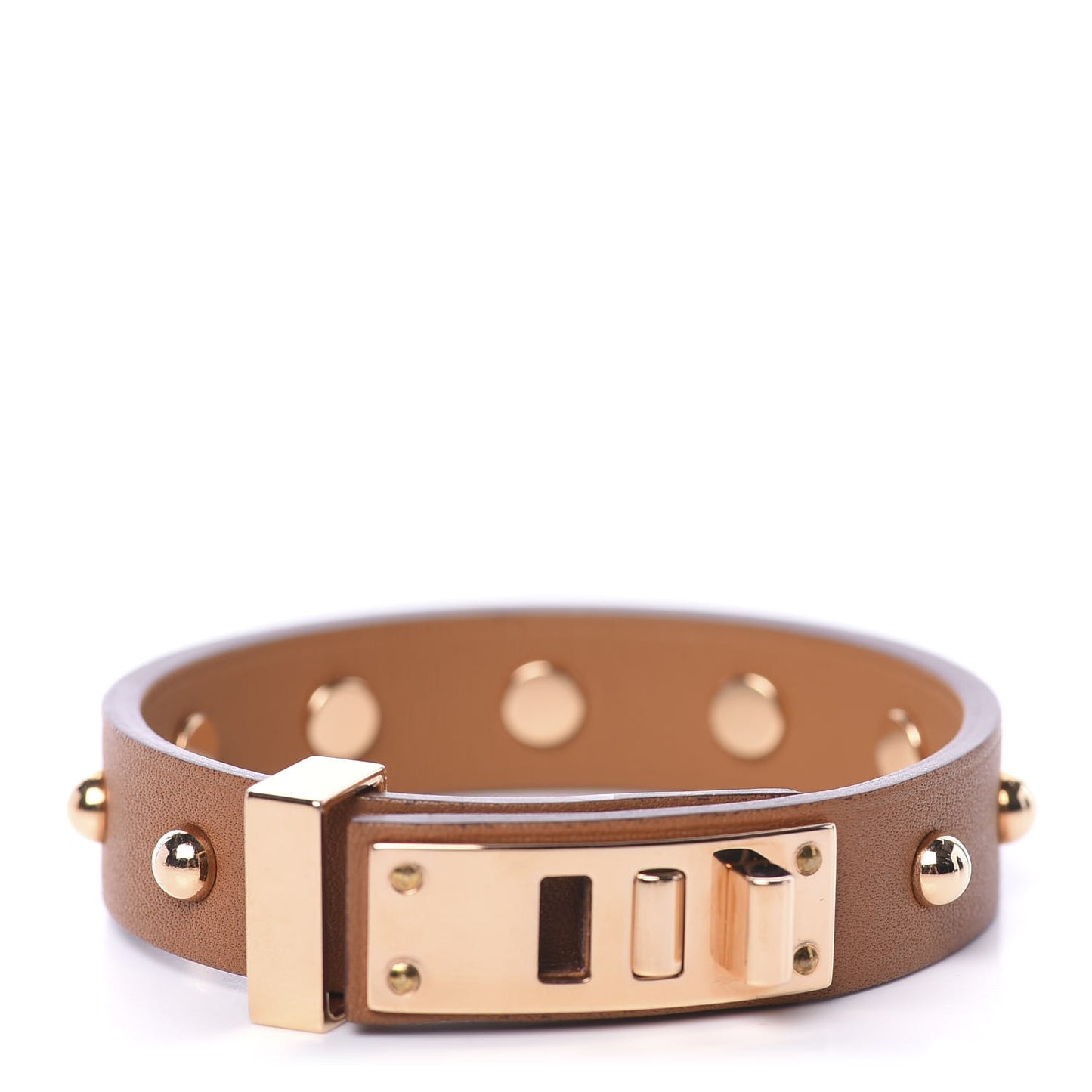 Box Mini Dog Clous Ronds Bracelet T2 Gold