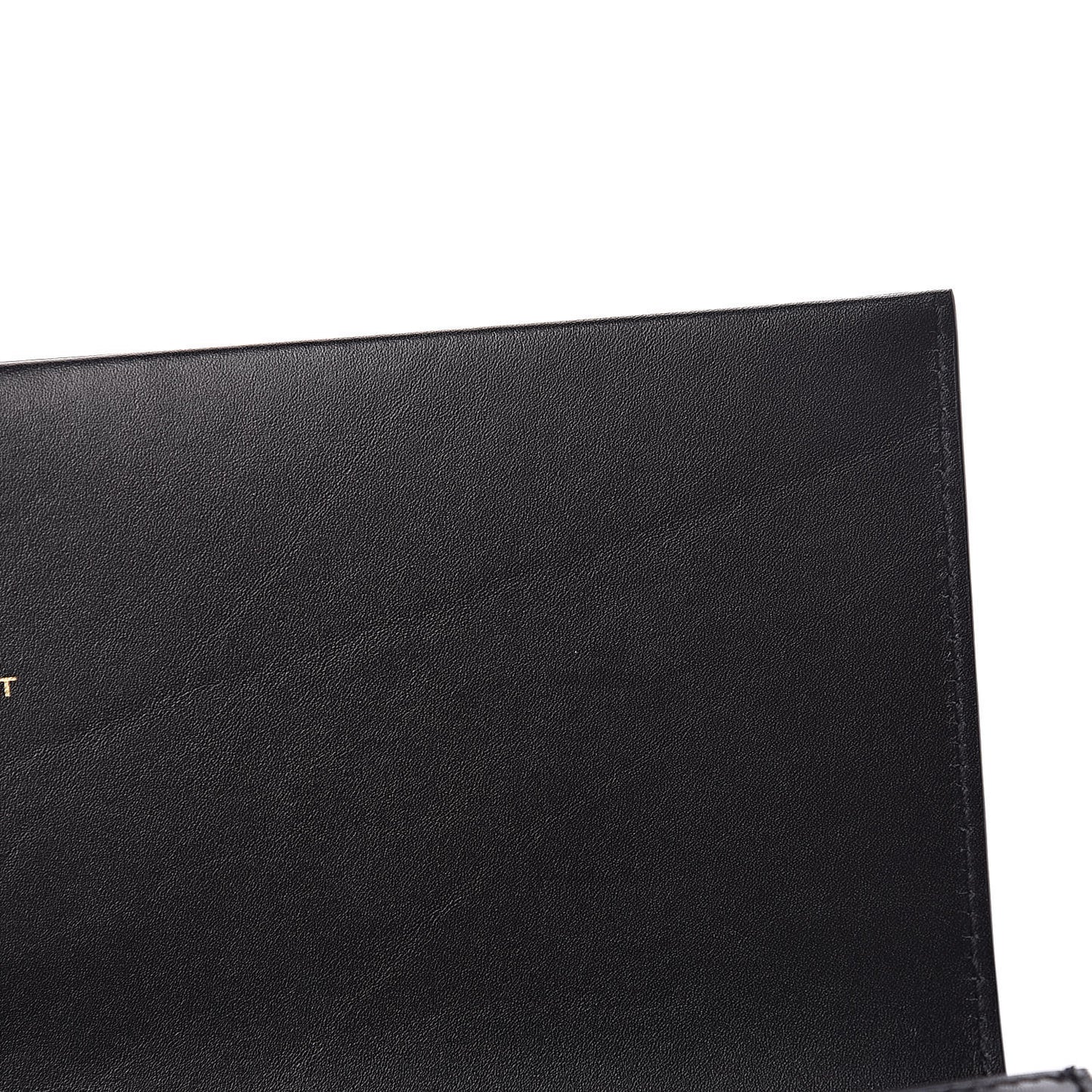 Calfskin Classic Monogram Tassel Clutch Black