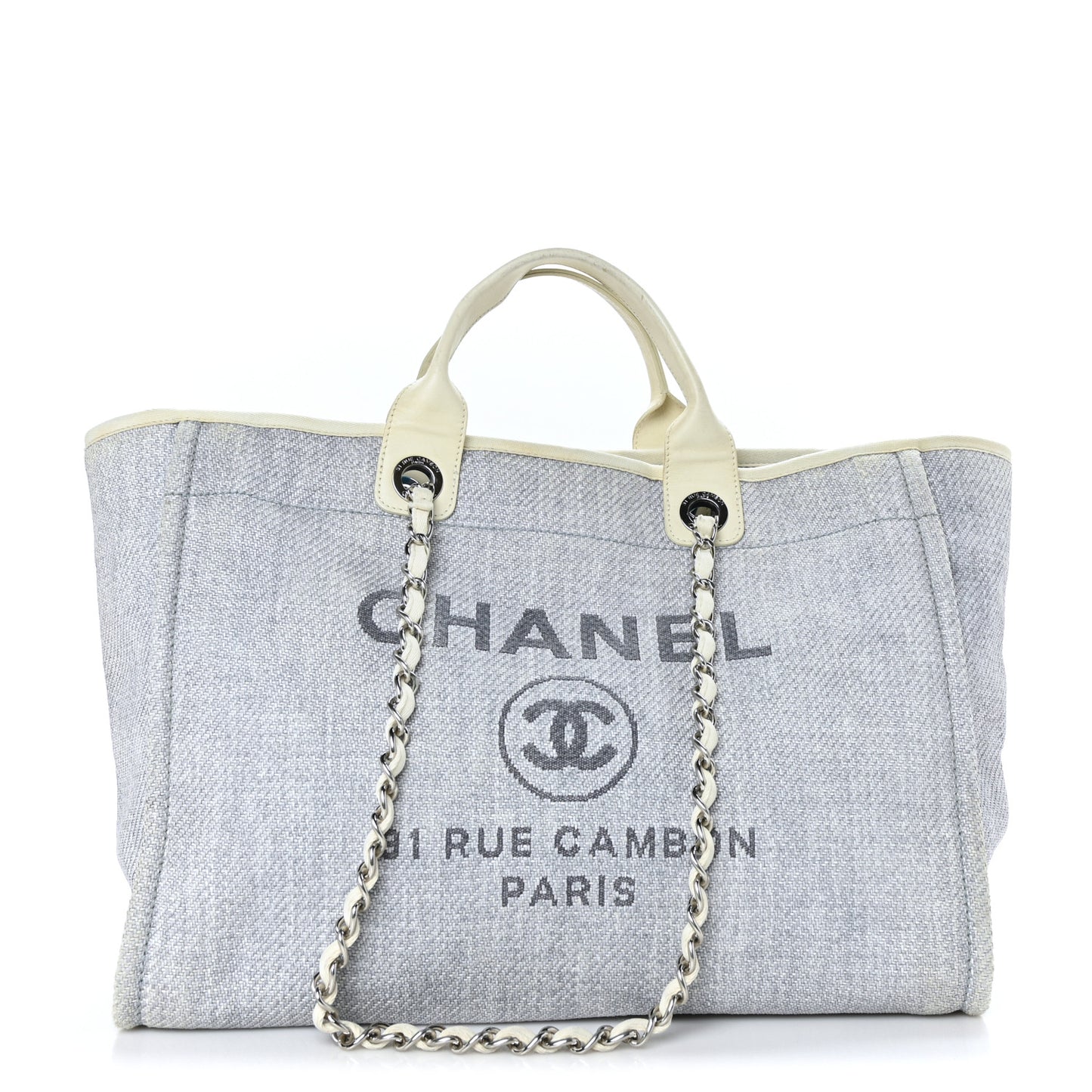 Canvas Medium Deauville Tote Denim Blue