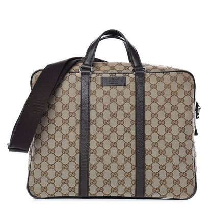 Gucci Monogram Briefcase Dark Brown 1 of 10