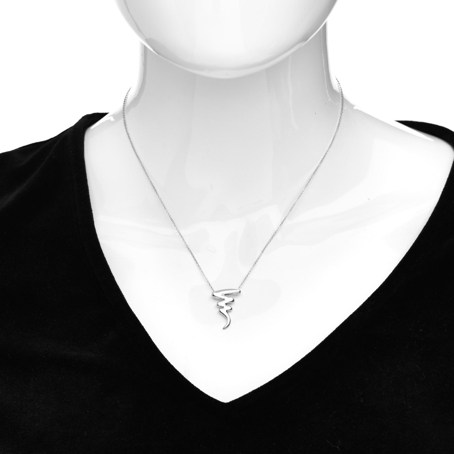Sterling Silver Paloma Picasso Scribble Pendant Necklace