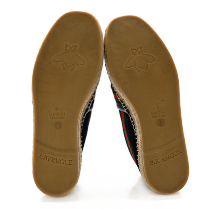 Gucci Terry Cloth Mens GG Monogram Espadrilles 9 Blue Red 5 of 11