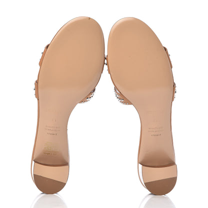 Hermes Calfskin Studded Oasis Sandals 41 Natural 5 of 10