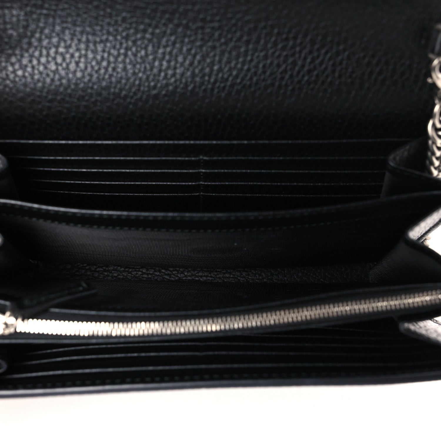 Gucci Calfskin Mini Dionysus Chain Wallet Black 5 of 9