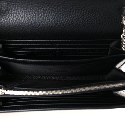 Gucci Calfskin Mini Dionysus Chain Wallet Black 5 of 9