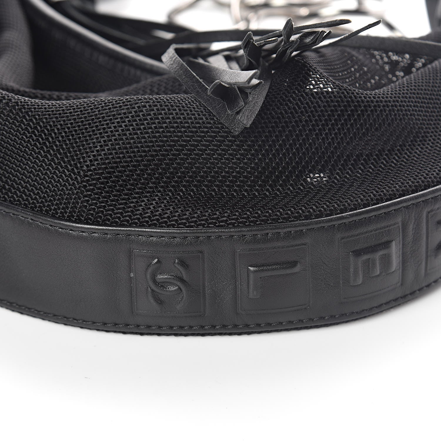 Chanel Mesh Calfskin Sport Tassel Hobo Black 9 of 9