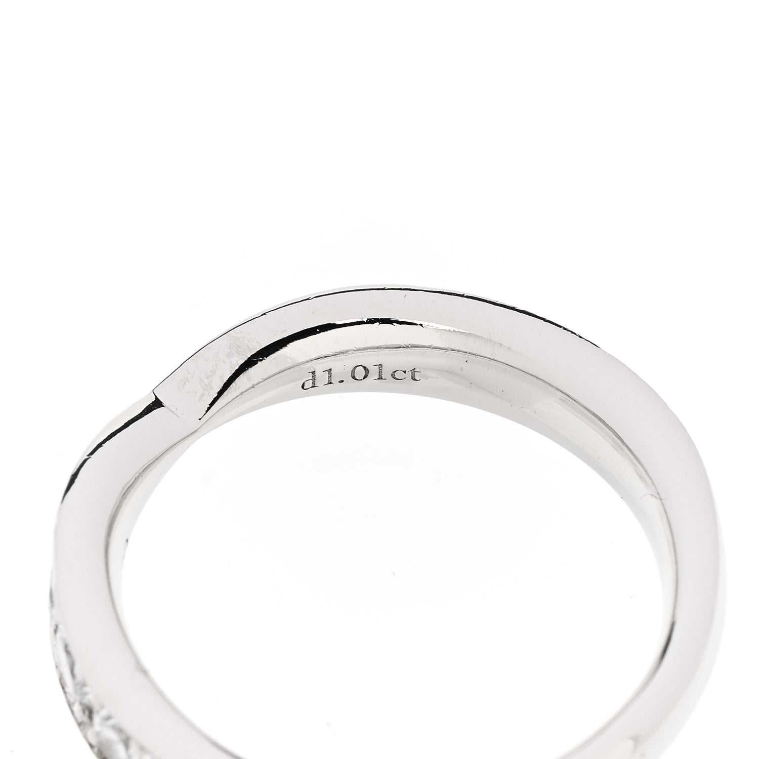 Tiffany Platinum Diamond 4.3mm Harmony Band Ring 54 7 5 of 6