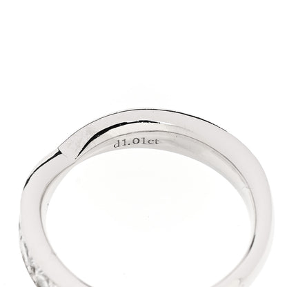 Tiffany Platinum Diamond 4.3mm Harmony Band Ring 54 7 5 of 6