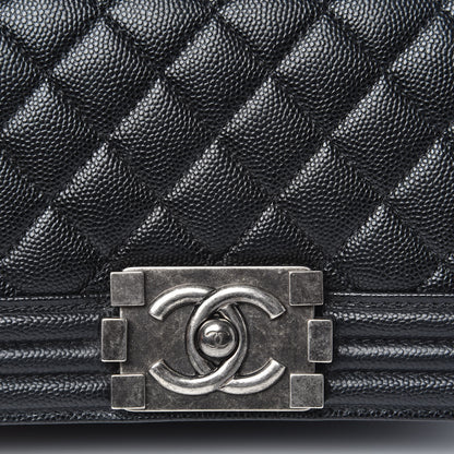 Chanel Caviar Quilted Small Boy Flap Black 10 of 11