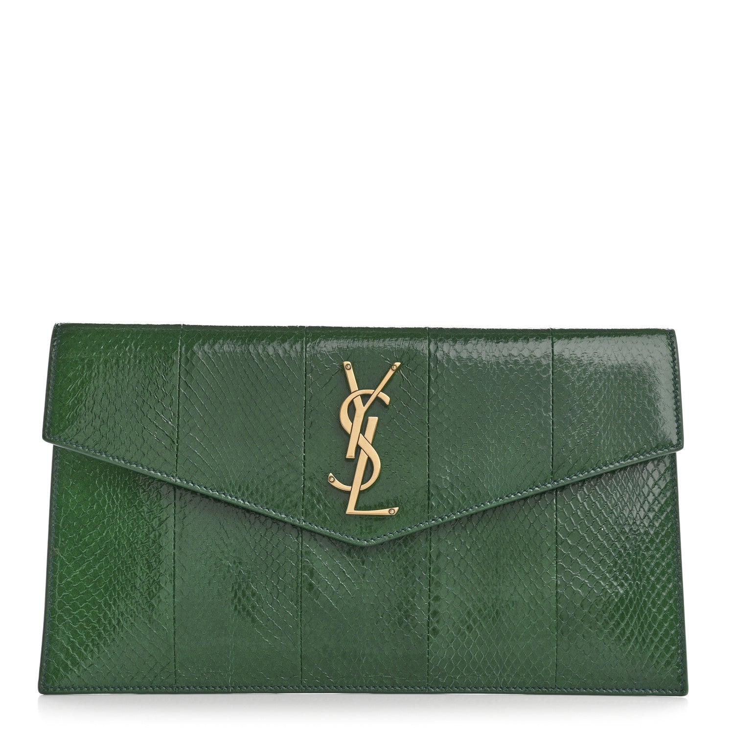 Saint Laurent Ayers Uptown Monogram Pouch Verte Praire 1 of 8