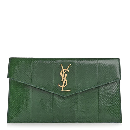 Saint Laurent Ayers Uptown Monogram Pouch Verte Praire 1 of 8