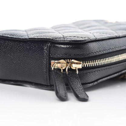 Chanel Caviar Quilted Classic Clutch With Chain Black 10 of 11