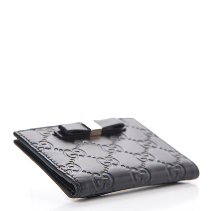 Gucci Guccissima Bow Train Pass Case Black 4 of 7