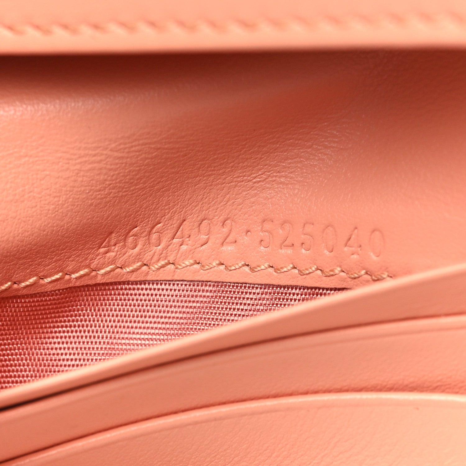 Gucci Calfskin Vertical Ring Matelasse GG Marmont Card Case Wallet Peachy Chic 6 of 11