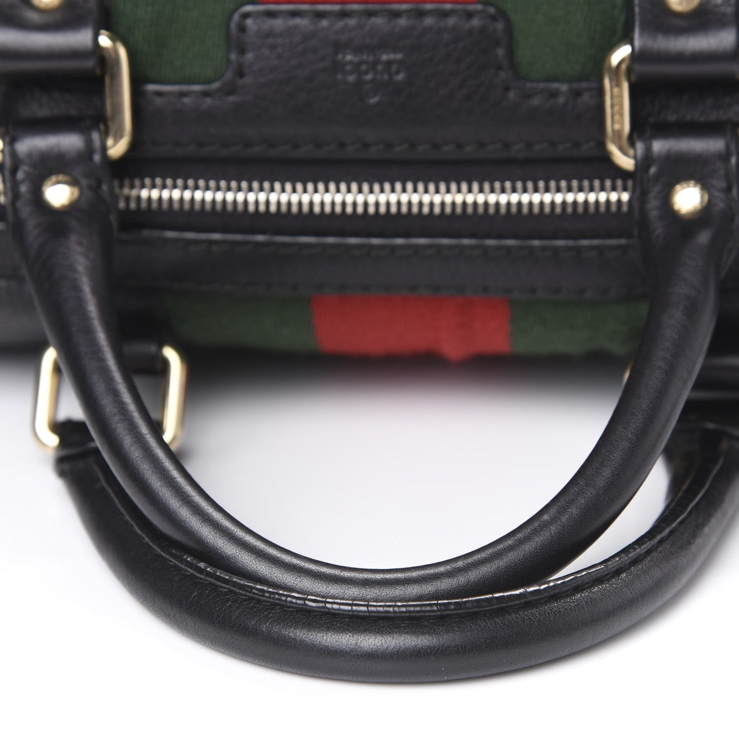 Calfskin Vintage Web Medium Boston Black