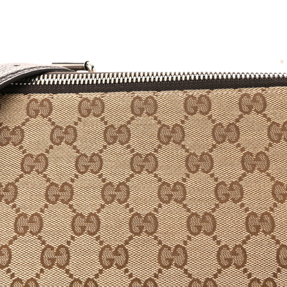 Gucci Monogram Calfskin Web Medium B Shoulder Bag Beige Brown 6 of 10