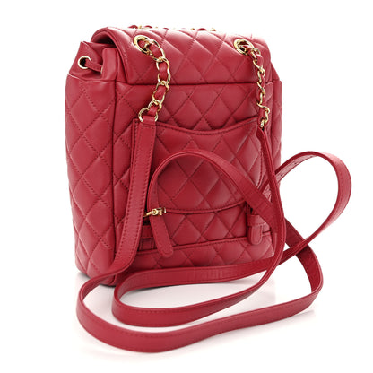 Chanel Calfskin Quilted Mini Urban Spirit Backpack Red 3 of 10