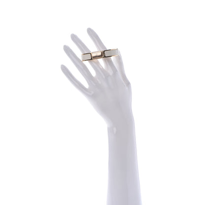 Hermes Enamel Narrow Clic Cadenas Bracelet PM Craie 2 of 7