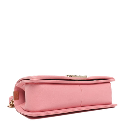 Chanel Iridescent Caviar Quilted Medium Boy Flap Light Pink 4 of 11