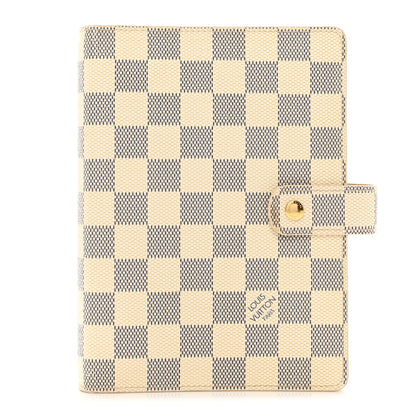 Louis Vuitton Damier Azur Medium Ring Agenda Cover 1 of 8