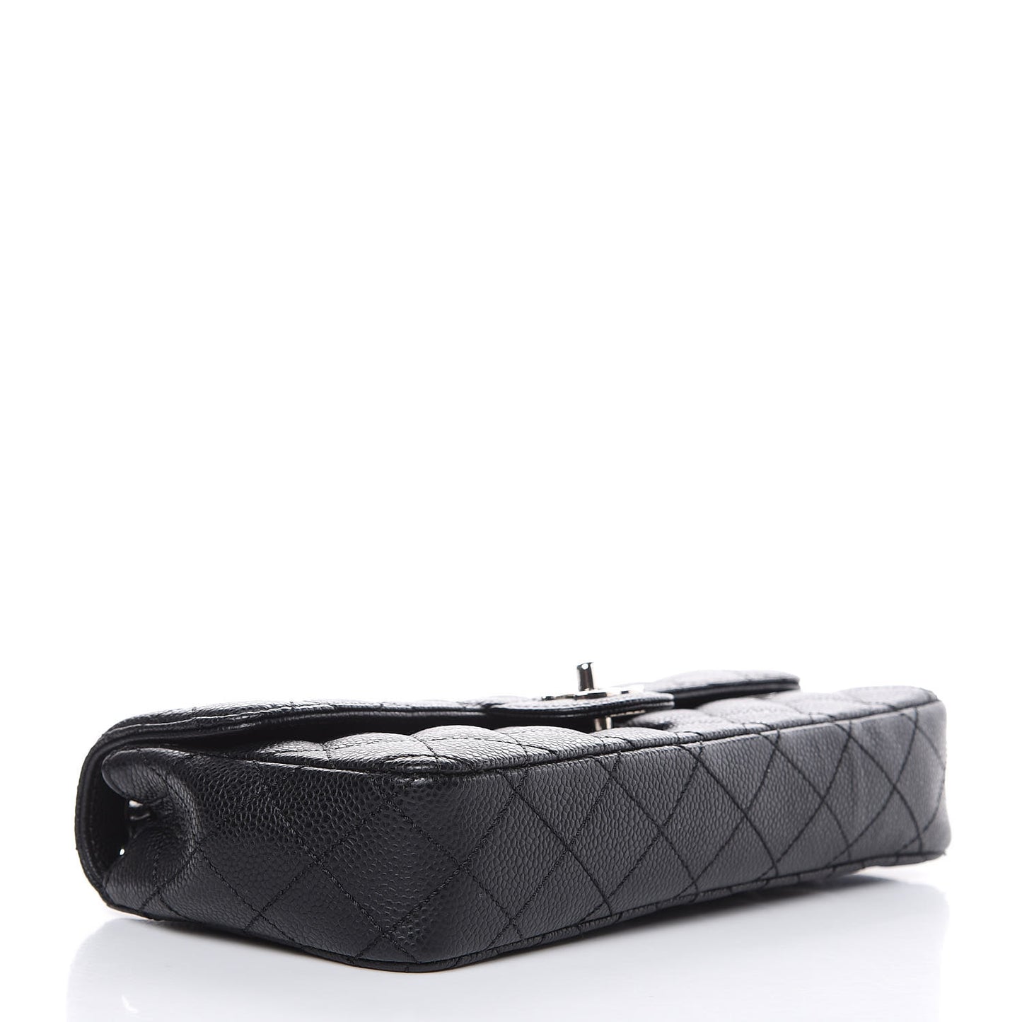 Caviar Quilted East West Flap Black