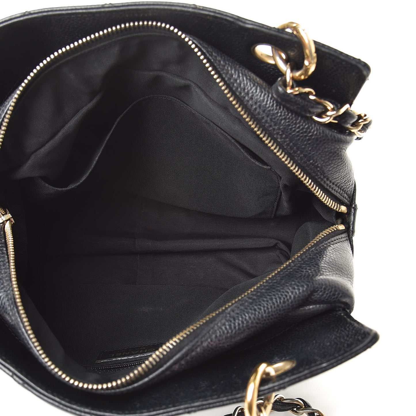 Caviar Quilted Petit Timeless Tote PTT Black