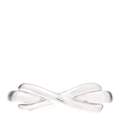Tiffany Sterling Silver Narrow Infinity Ring 49 4.75 1 of 4
