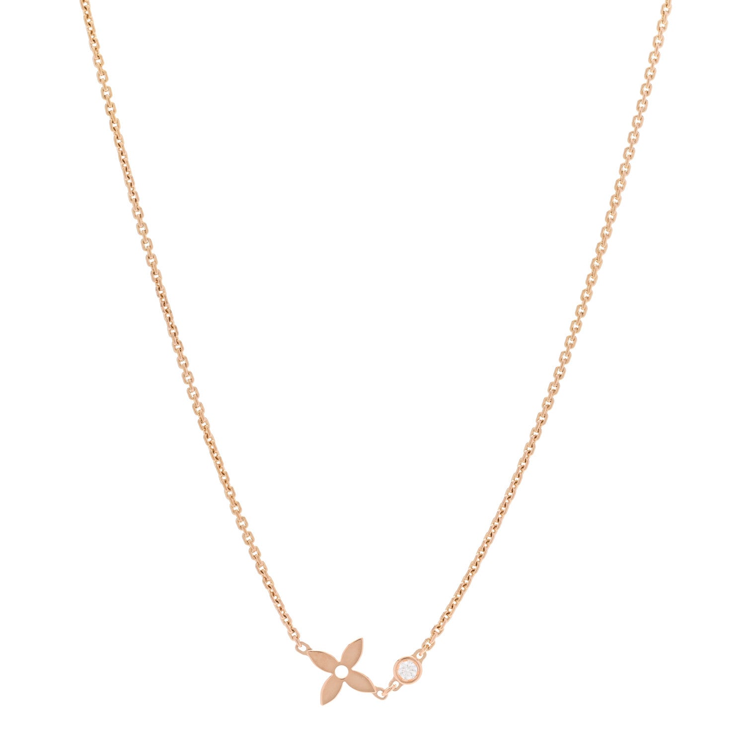 Louis Vuitton 18K Pink Gold Diamond Idylle Blossom Pendant Necklace 1 of 6